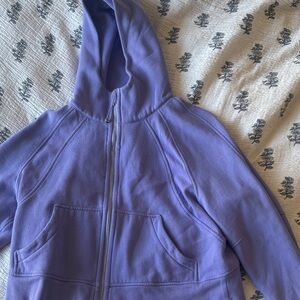 Lululemon Athletica Purple Teddy Jacket cropped